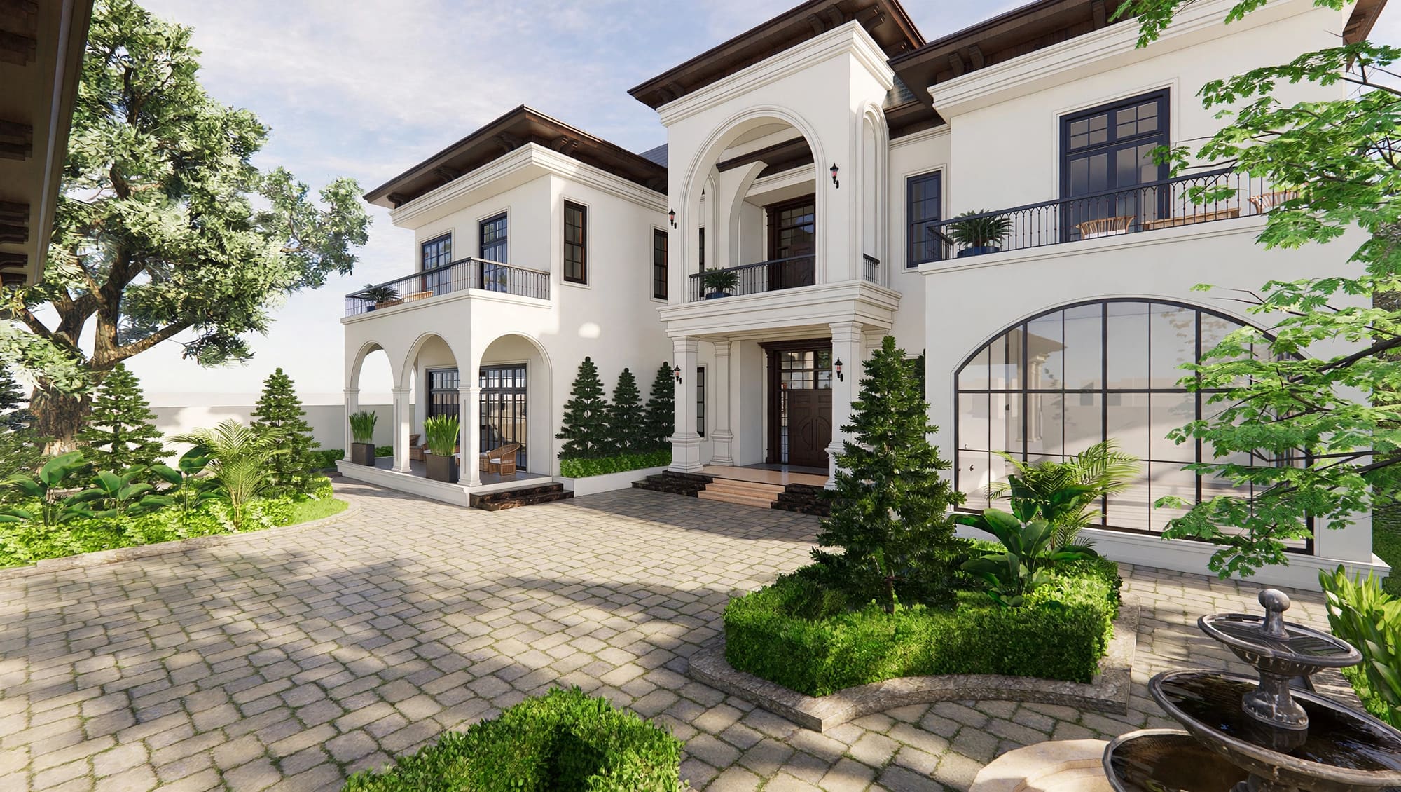 Anam Mediterranean Villa Vĩnh Yên — Tuyệt Tác Biệt Thự Đẳng Cấp Từ GreenAnt Architecture (Kiến trúc) tại Vĩnh Yên — ảnh công trình 10/14