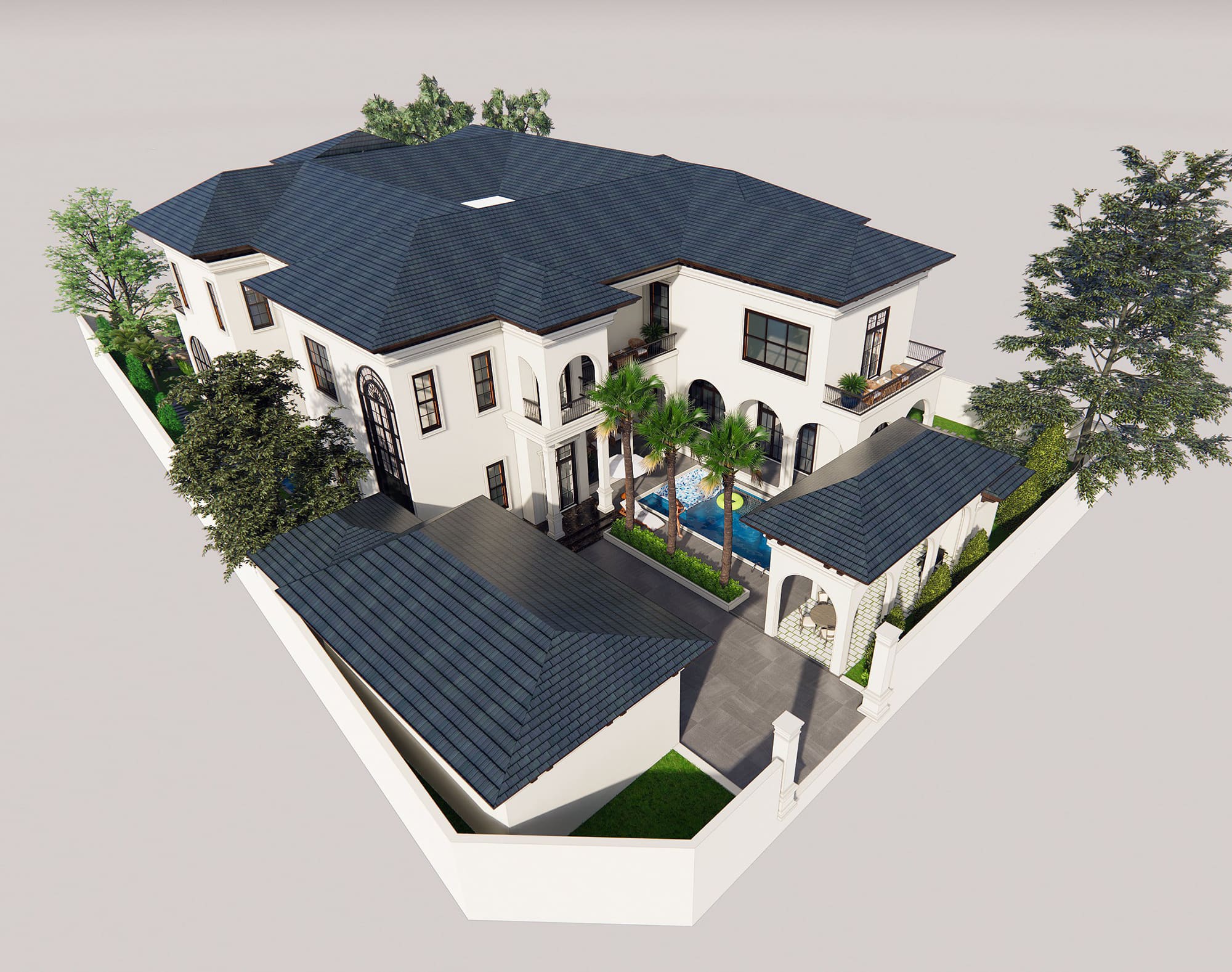Anam Mediterranean Villa Vĩnh Yên — Tuyệt Tác Biệt Thự Đẳng Cấp Từ GreenAnt Architecture (Kiến trúc) tại Vĩnh Yên — ảnh công trình 14/14