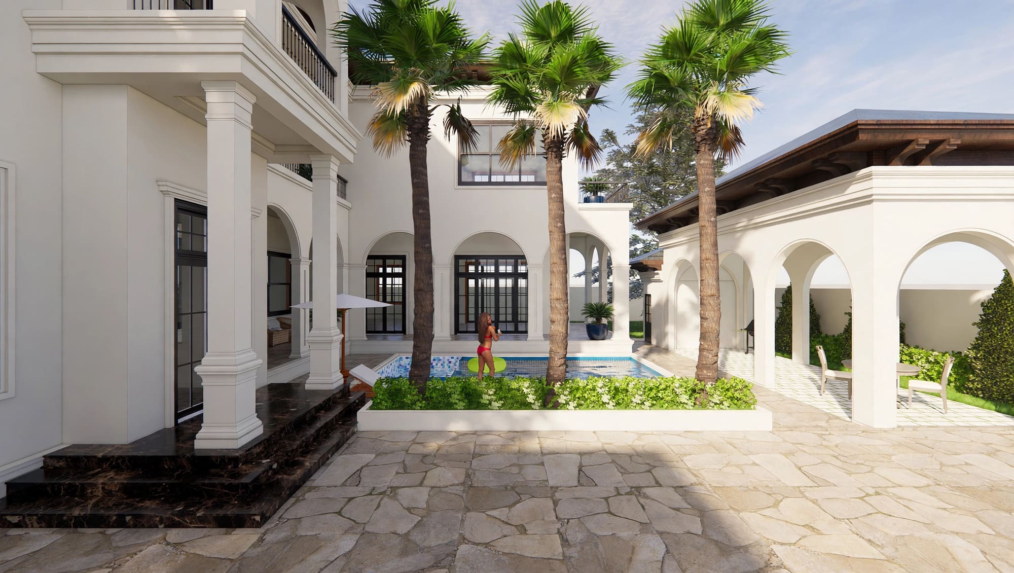 Anam Mediterranean Villa Vĩnh Yên — Tuyệt Tác Biệt Thự Đẳng Cấp Từ GreenAnt Architecture (Kiến trúc) tại Vĩnh Yên — ảnh công trình 2/14
