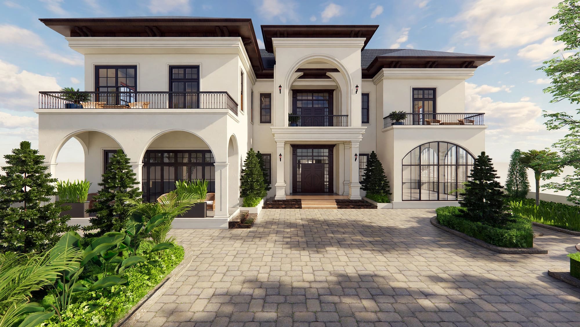 Anam Mediterranean Villa Vĩnh Yên — Tuyệt Tác Biệt Thự Đẳng Cấp Từ GreenAnt Architecture (Kiến trúc) tại Vĩnh Yên — ảnh công trình 6/14
