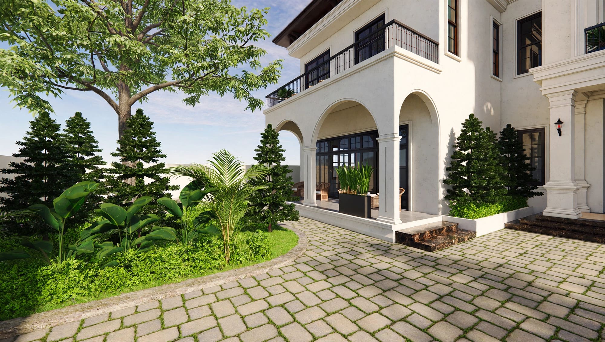 Anam Mediterranean Villa Vĩnh Yên — Tuyệt Tác Biệt Thự Đẳng Cấp Từ GreenAnt Architecture (Kiến trúc) tại Vĩnh Yên — ảnh công trình 5/14