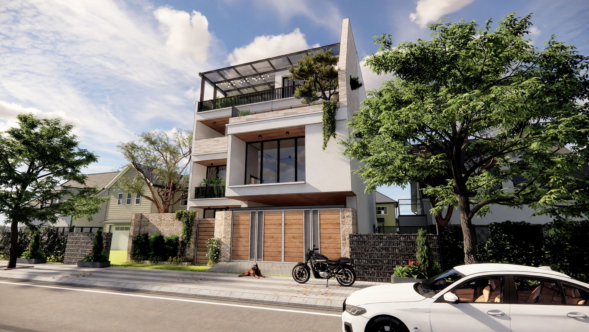 Aquan Modern Villa — Tuyệt Tác Biệt Thự Hiện Đại Tại Bắc Giang (Kiến trúc) tại Bắc Giang — ảnh công trình 2/8