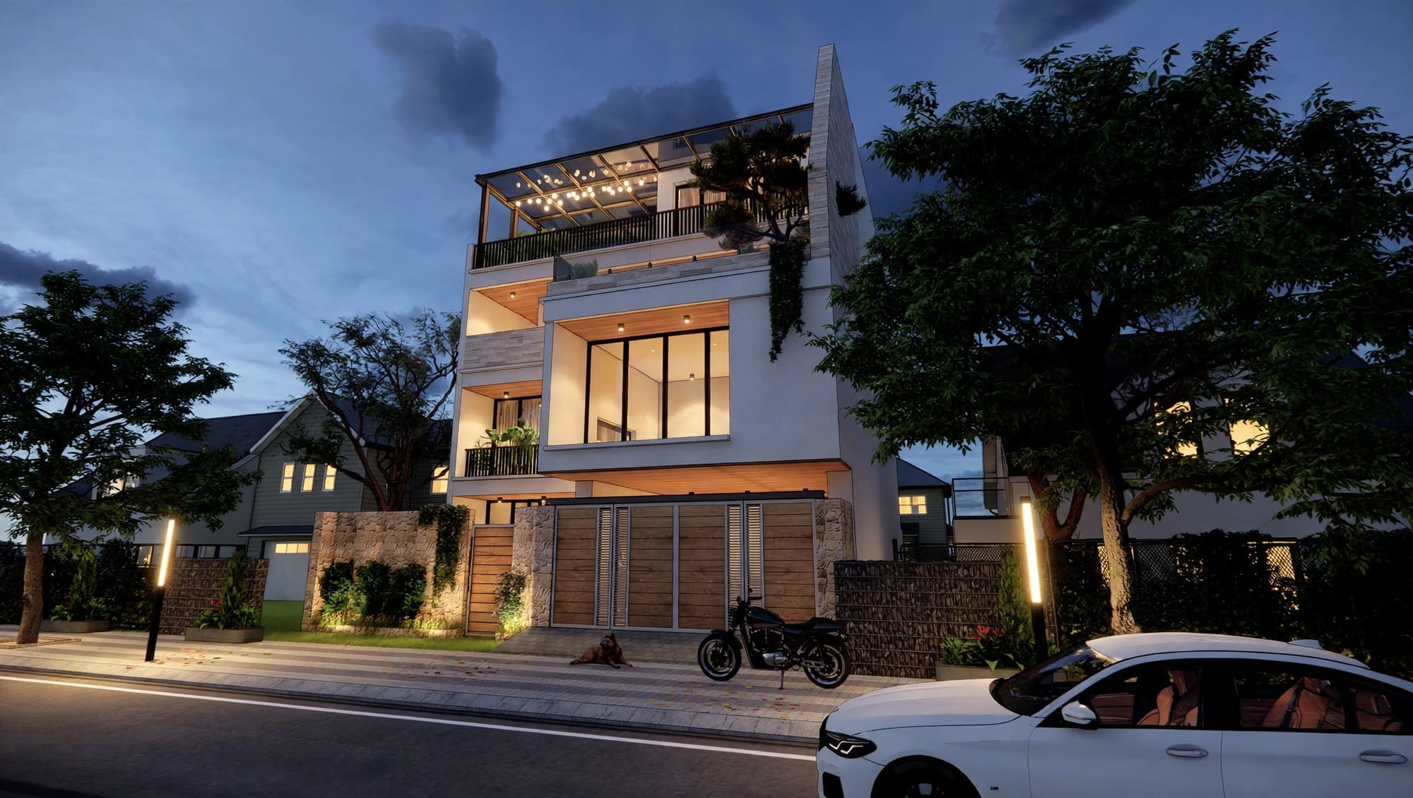 Aquan Modern Villa — Tuyệt Tác Biệt Thự Hiện Đại Tại Bắc Giang (Kiến trúc) tại Bắc Giang — ảnh công trình 7/8