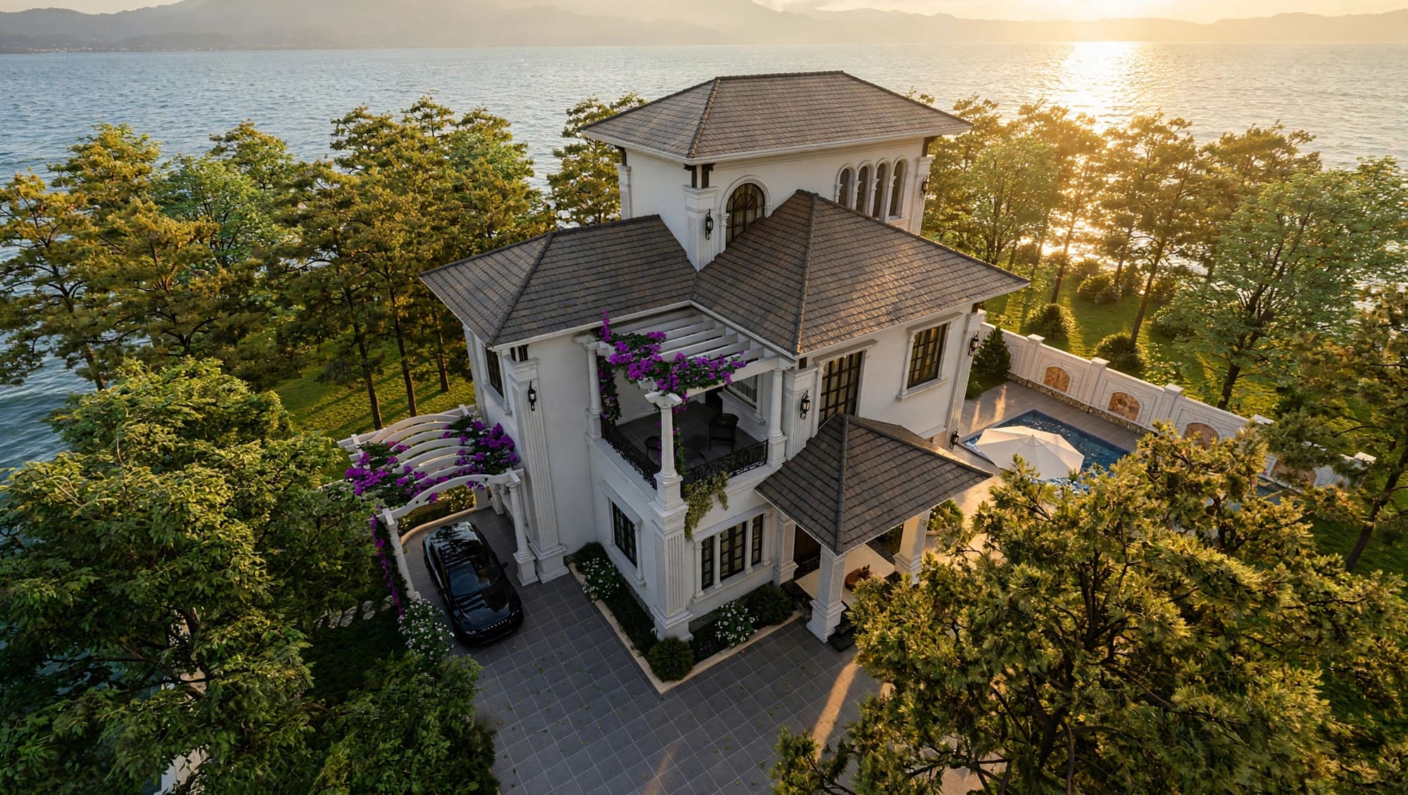Atuan Neo Classic Villa — Kiệt Tác Kiến Trúc Tân Cổ Điển & Phong thủy sinh khí tại Nam Định (Kiến trúc) tại Nam Định — ảnh công trình 8/11