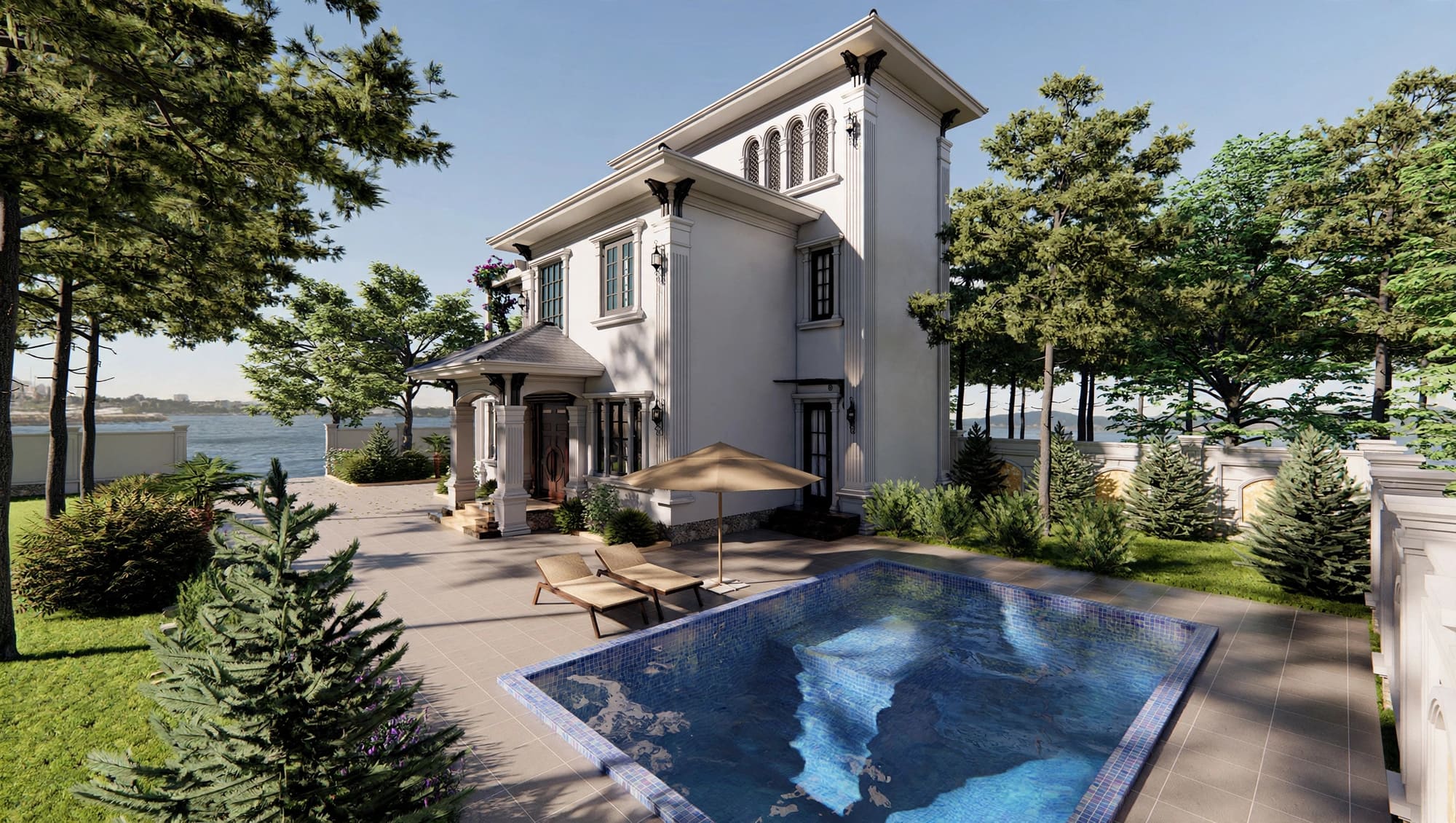 Atuan Neo Classic Villa — Kiệt Tác Kiến Trúc Tân Cổ Điển & Phong thủy sinh khí tại Nam Định (Kiến trúc) tại Nam Định — ảnh công trình 2/11