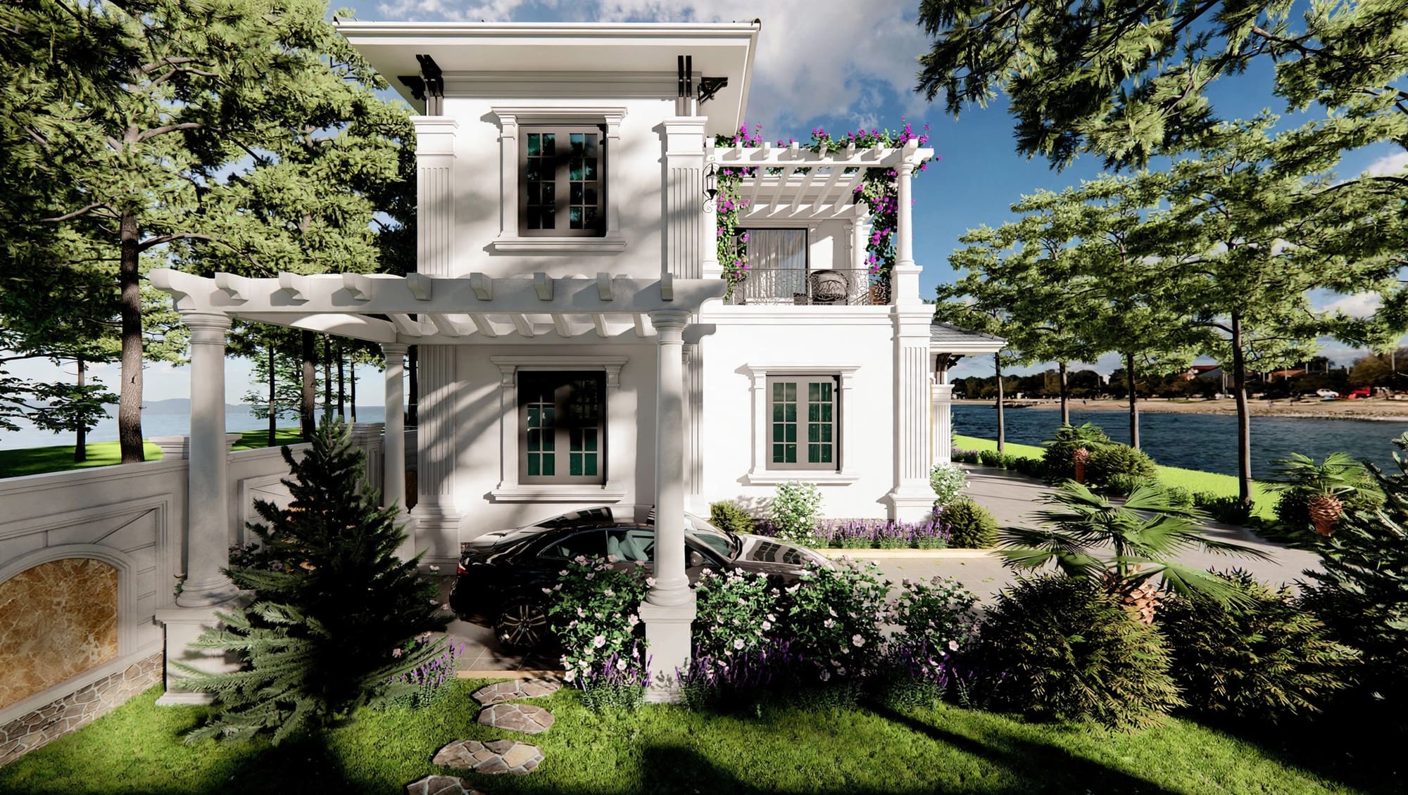 Atuan Neo Classic Villa — Kiệt Tác Kiến Trúc Tân Cổ Điển & Phong thủy sinh khí tại Nam Định (Kiến trúc) tại Nam Định — ảnh công trình 9/11
