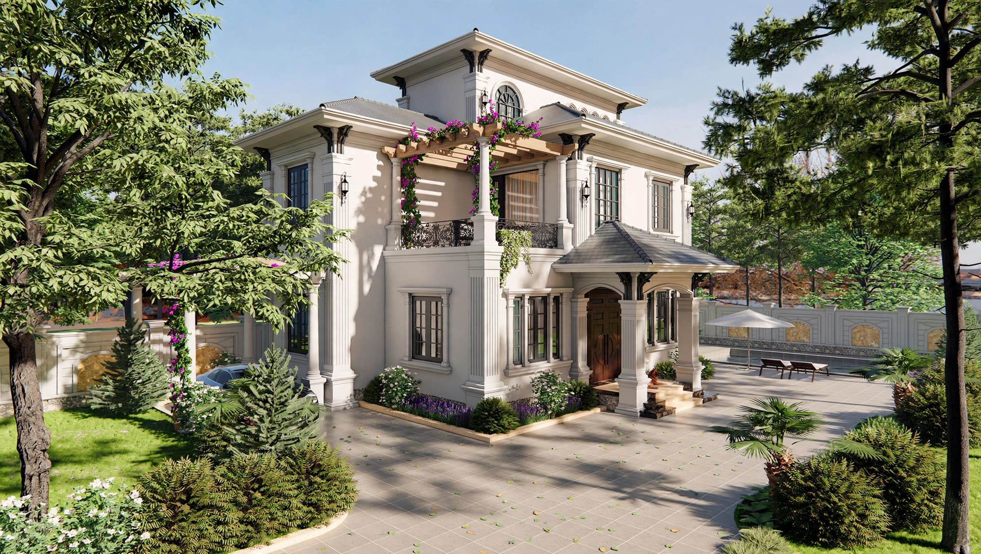 Atuan Neo Classic Villa — Kiệt Tác Kiến Trúc Tân Cổ Điển & Phong thủy sinh khí tại Nam Định (Kiến trúc) tại Nam Định — ảnh công trình 1/11