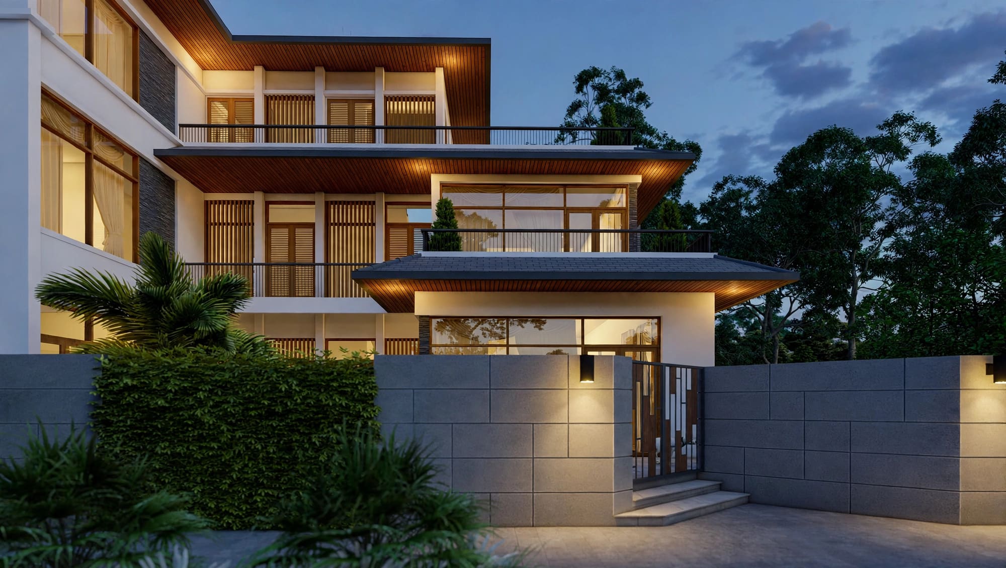 DHOUSE — BIỆT THỰ HIỆN ĐẠI & THI CÔNG NỘI THẤT CAO CẤP (Kiến trúc) tại Điện Biên — ảnh công trình 4/7