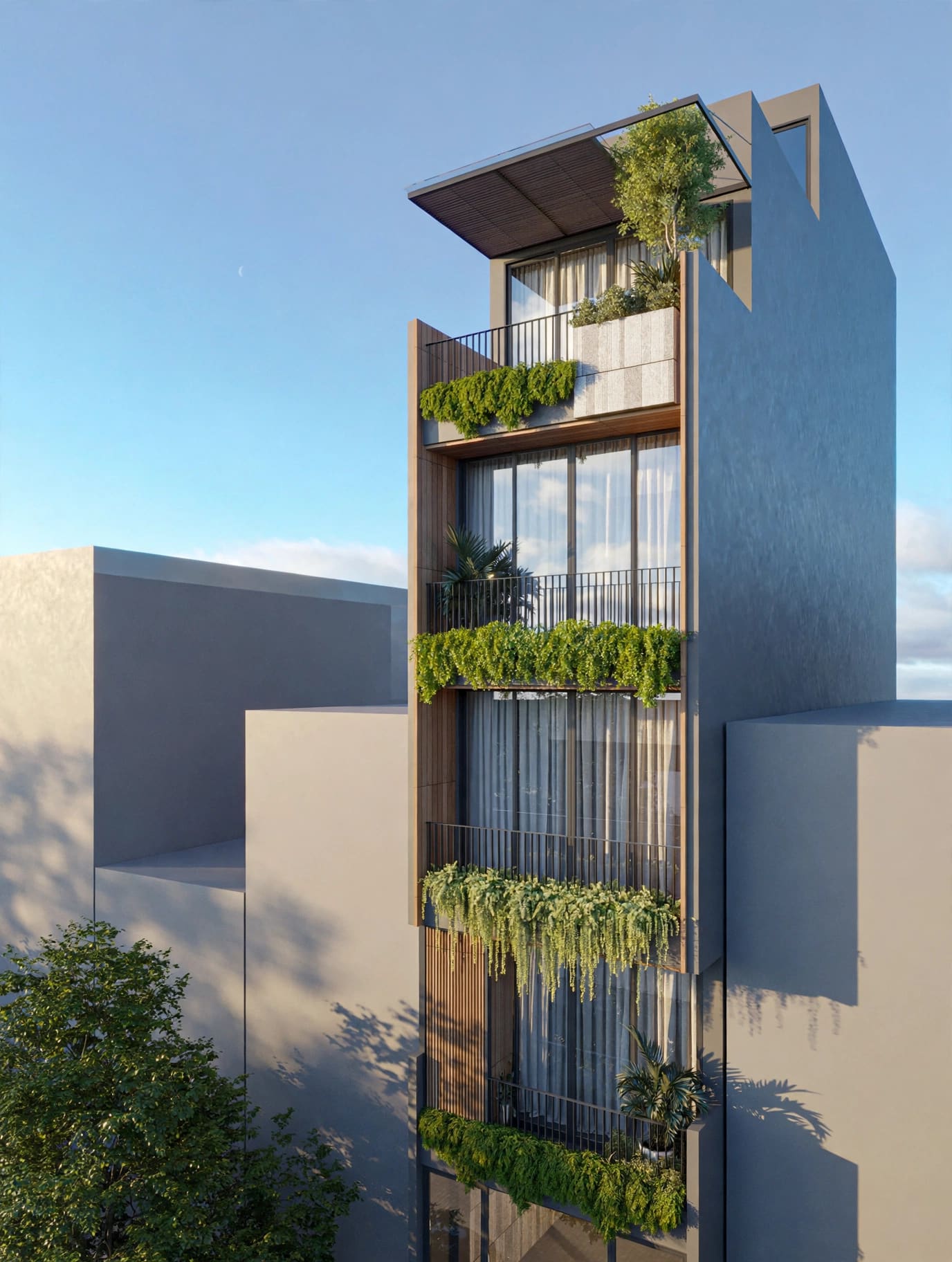 Etung Townhouse — Biểu Tượng Kiến Trúc Xanh bền vững & đẳng cấp (Kiến trúc) tại Hà Nội — ảnh công trình 1/9