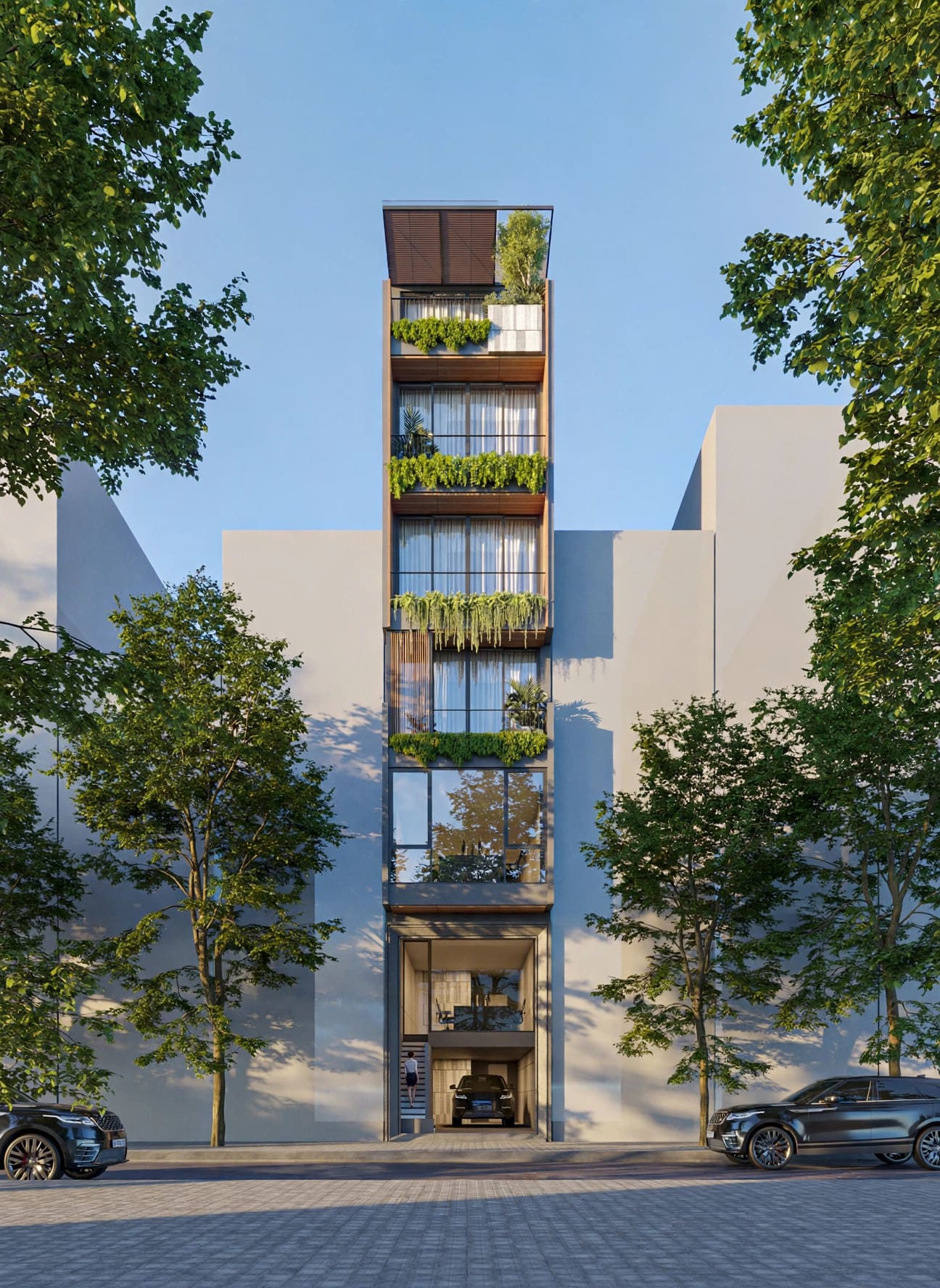 Etung Townhouse — Biểu Tượng Kiến Trúc Xanh bền vững & đẳng cấp (Kiến trúc) tại Hà Nội — ảnh công trình 6/9