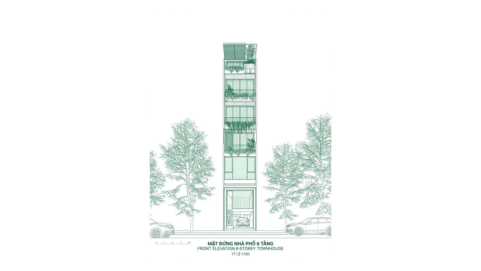 Etung Townhouse — Biểu Tượng Kiến Trúc Xanh bền vững & đẳng cấp (Kiến trúc) tại Hà Nội — ảnh tổng thể