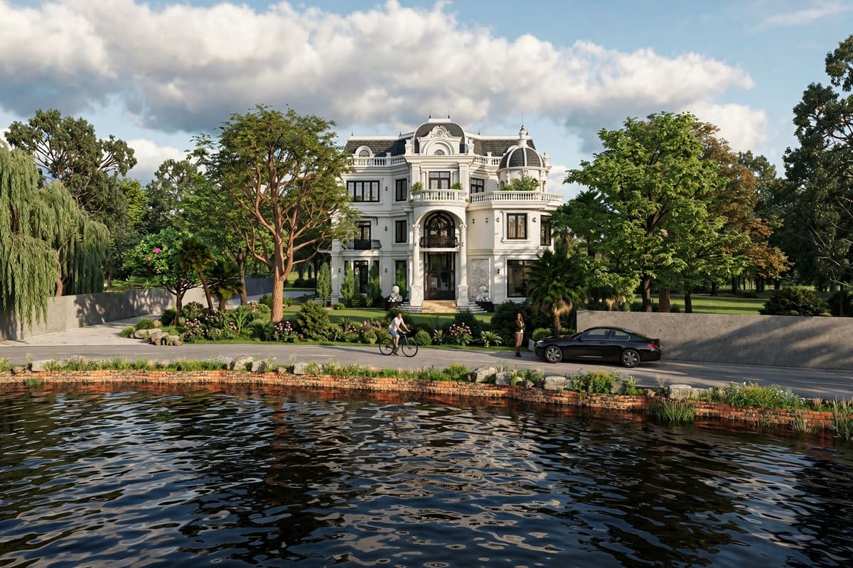ABANG NEO CLASSIC VILLA — TUYỆT TÁC BIỆT THỰ CÔNG NGHỆ & PHONG THỦY SINH KHÍ | GreenAnt Architecture (Kiến trúc) tại Hải Dương — ảnh công trình 1/11