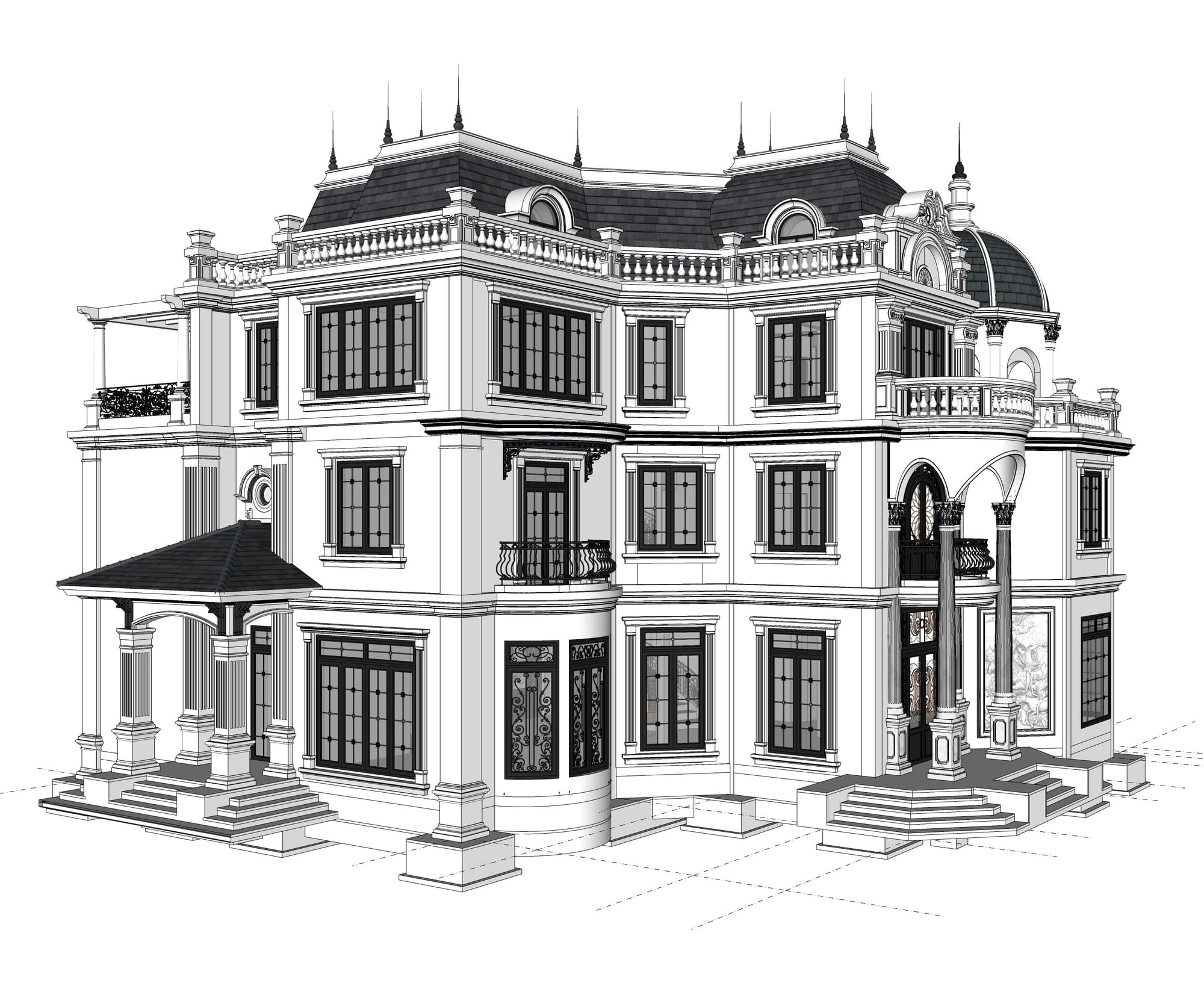 ABANG NEO CLASSIC VILLA — TUYỆT TÁC BIỆT THỰ CÔNG NGHỆ & PHONG THỦY SINH KHÍ | GreenAnt Architecture (Kiến trúc) tại Hải Dương — ảnh công trình 2/11