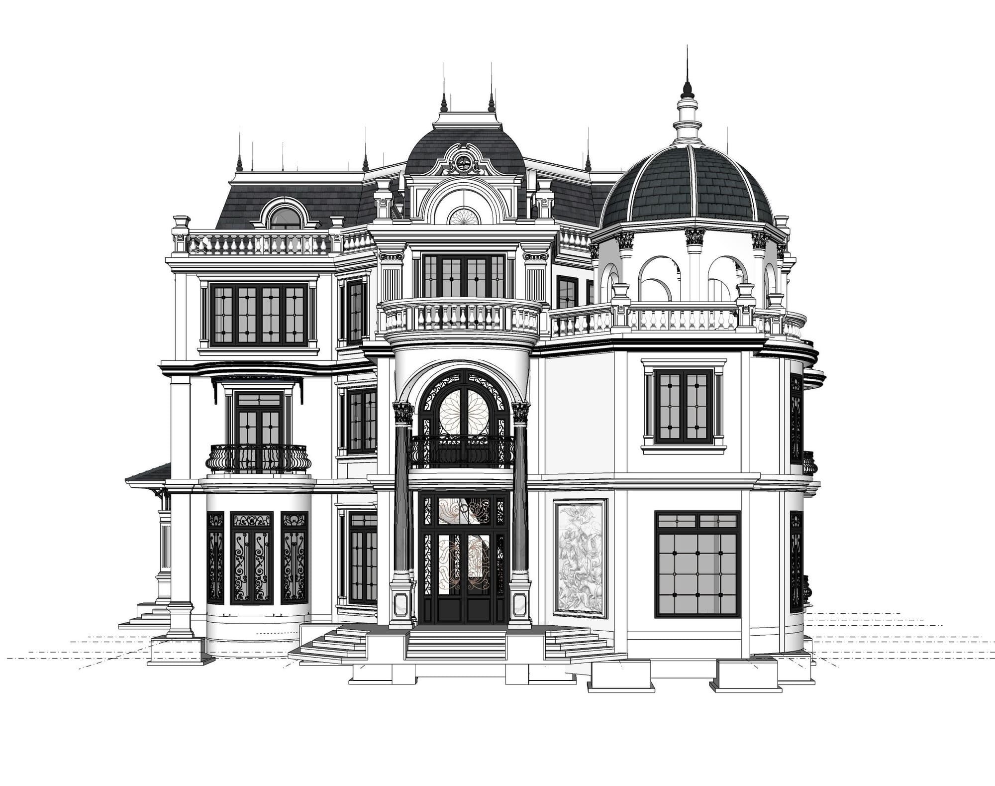 ABANG NEO CLASSIC VILLA — TUYỆT TÁC BIỆT THỰ CÔNG NGHỆ & PHONG THỦY SINH KHÍ | GreenAnt Architecture (Kiến trúc) tại Hải Dương — ảnh công trình 3/11