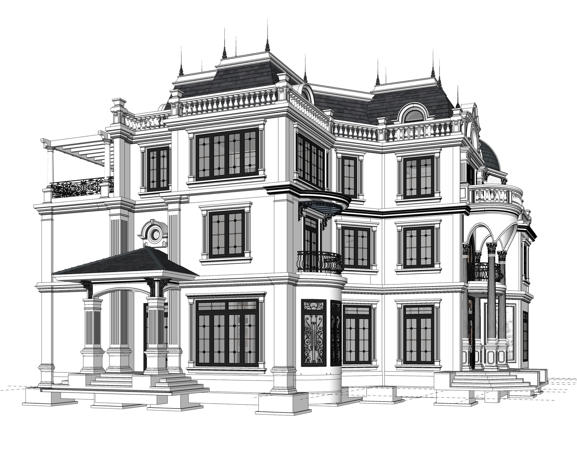 ABANG NEO CLASSIC VILLA — TUYỆT TÁC BIỆT THỰ CÔNG NGHỆ & PHONG THỦY SINH KHÍ | GreenAnt Architecture (Kiến trúc) tại Hải Dương — ảnh công trình 5/11