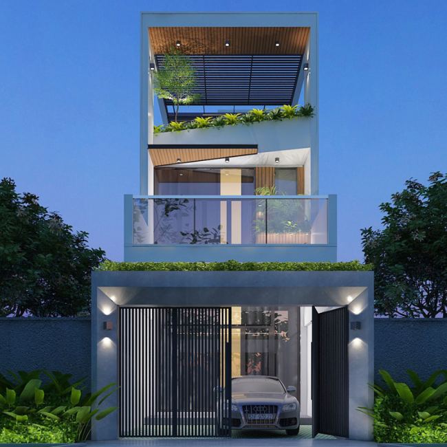 Mẫu thiết kế nhà phố hiện đại đẹp nhất cho năm 2024